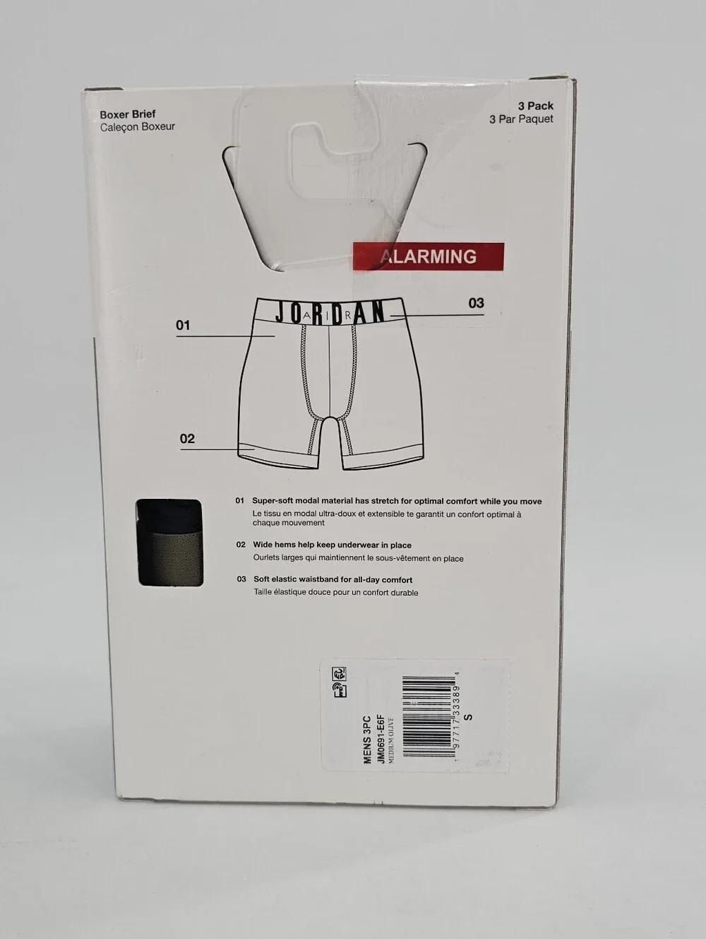 Air Jordan Flight Modal Boxer Briefs 3 pack Men's Underwear
